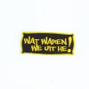 Wat waren we uit hè!